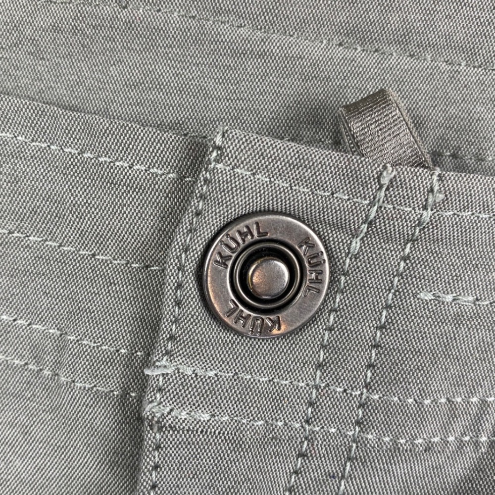 Kuhl Splash Kapri Womens 14 Gray Green Hiking Outdoor Utility Crop Pants - Picture 11 of 12